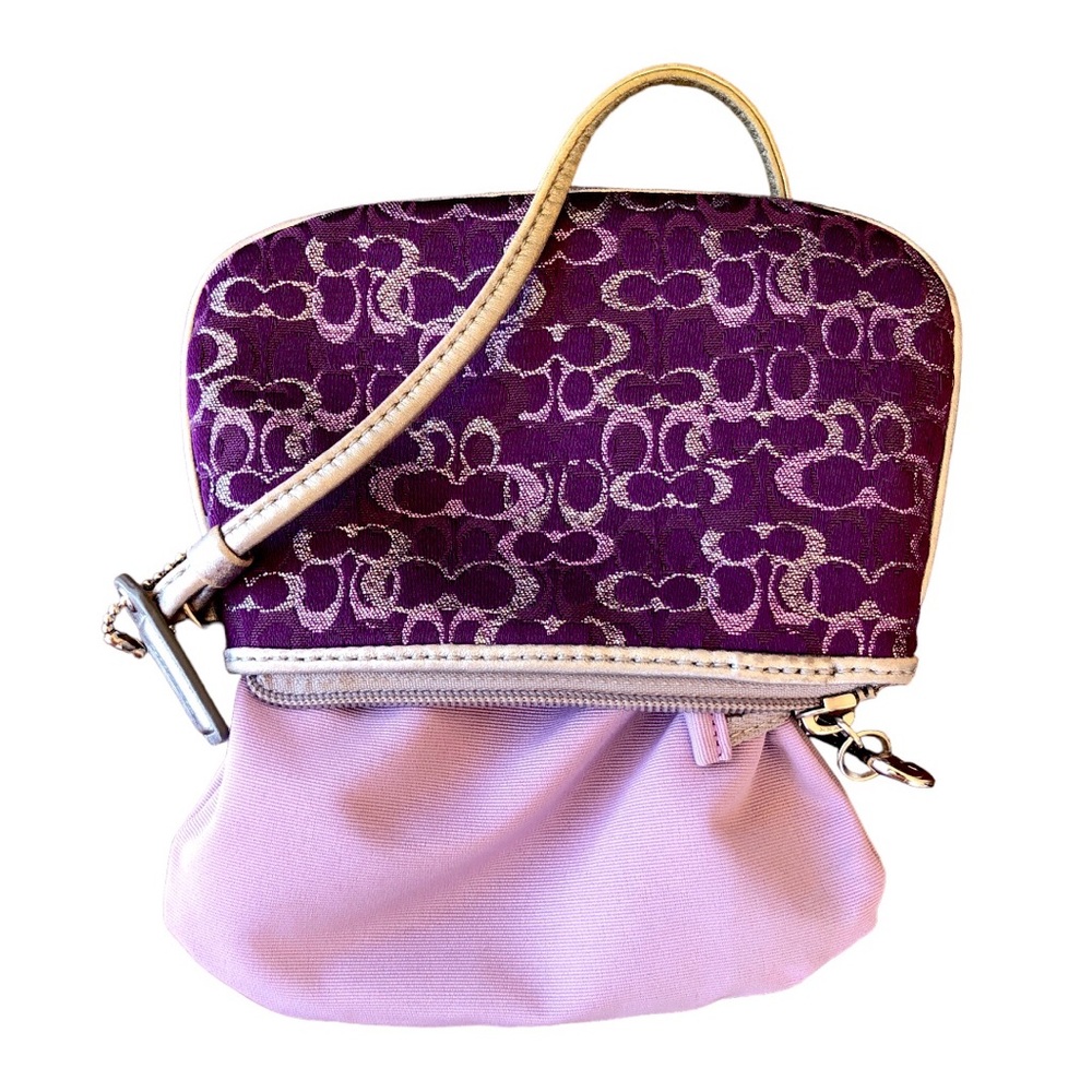 Coach Purple Silver Wristlet - Picture 6 of 7